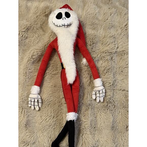 Disney The Nightmare Before Christmas Jack Skellington Santa Plush 24” Toy - Picture 4 of 6